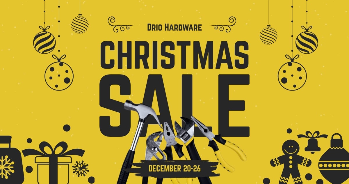 Christmas Sale Promotion Facebook Post Template