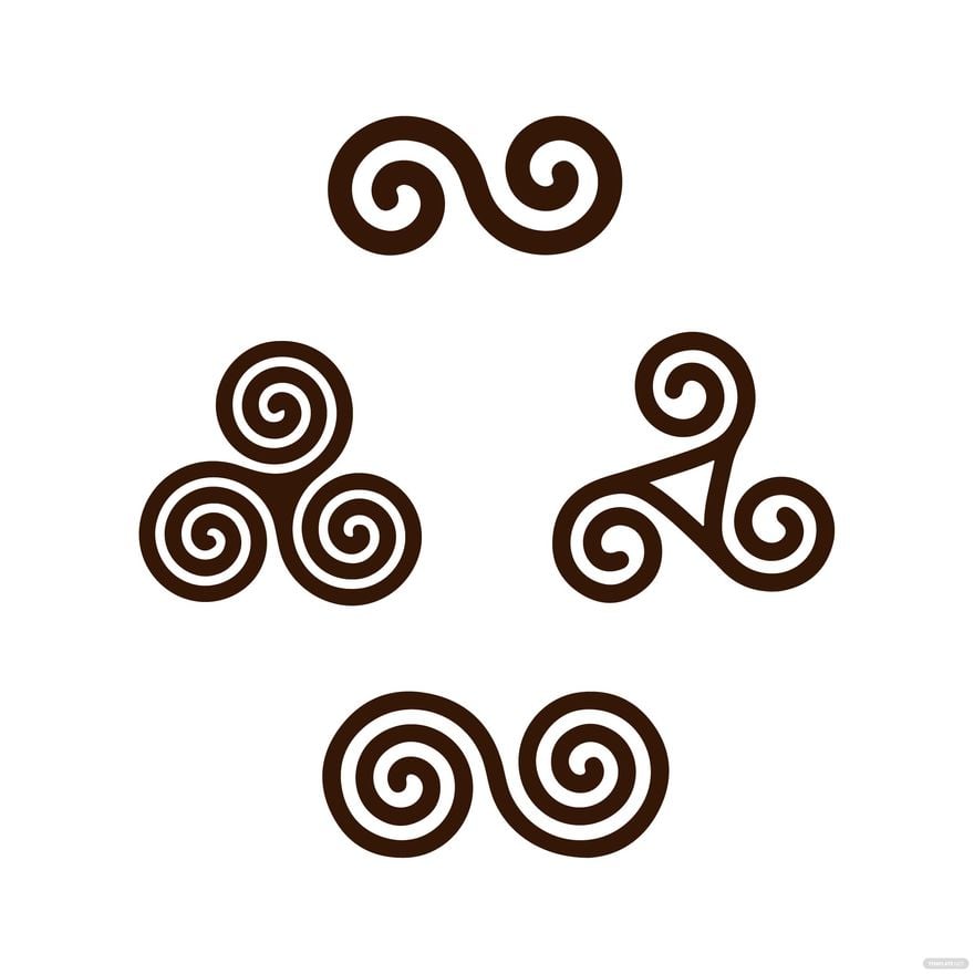 Celtic Spiral Vector in Illustrator, EPS, SVG, JPG, PNG