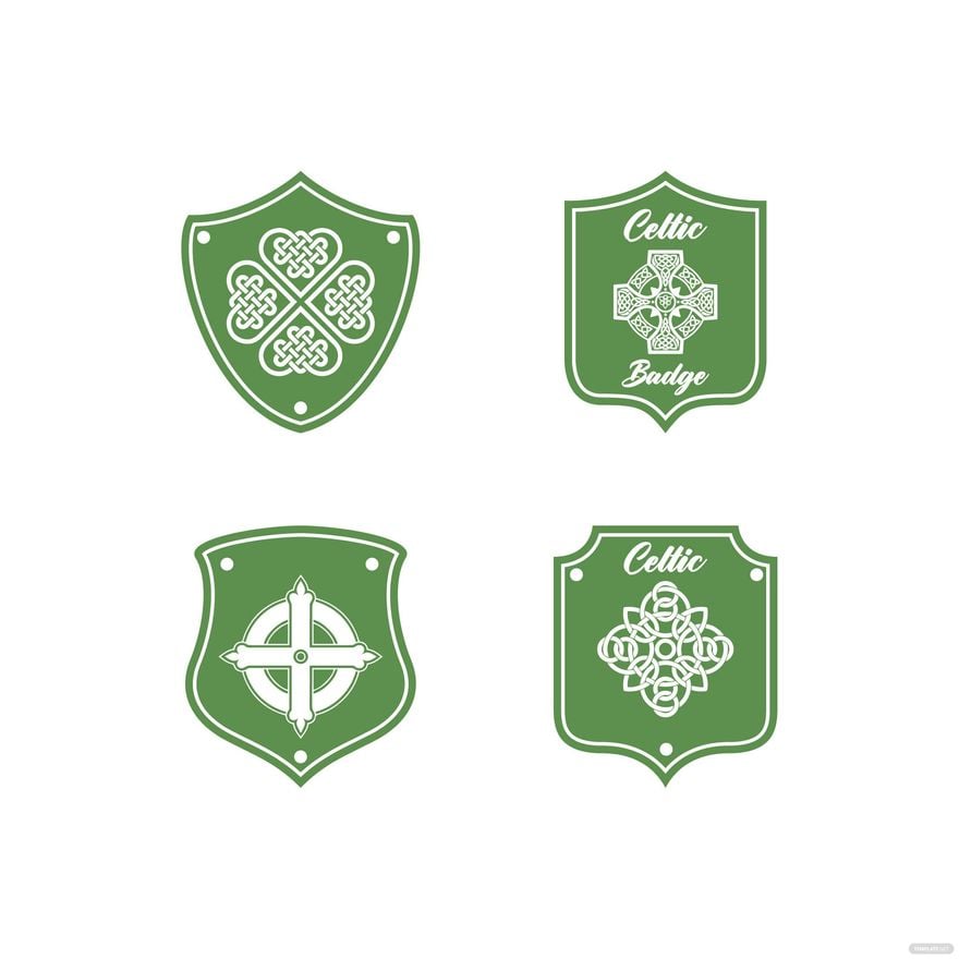 Celtic Badge Vector in Illustrator, EPS, SVG, JPG, PNG