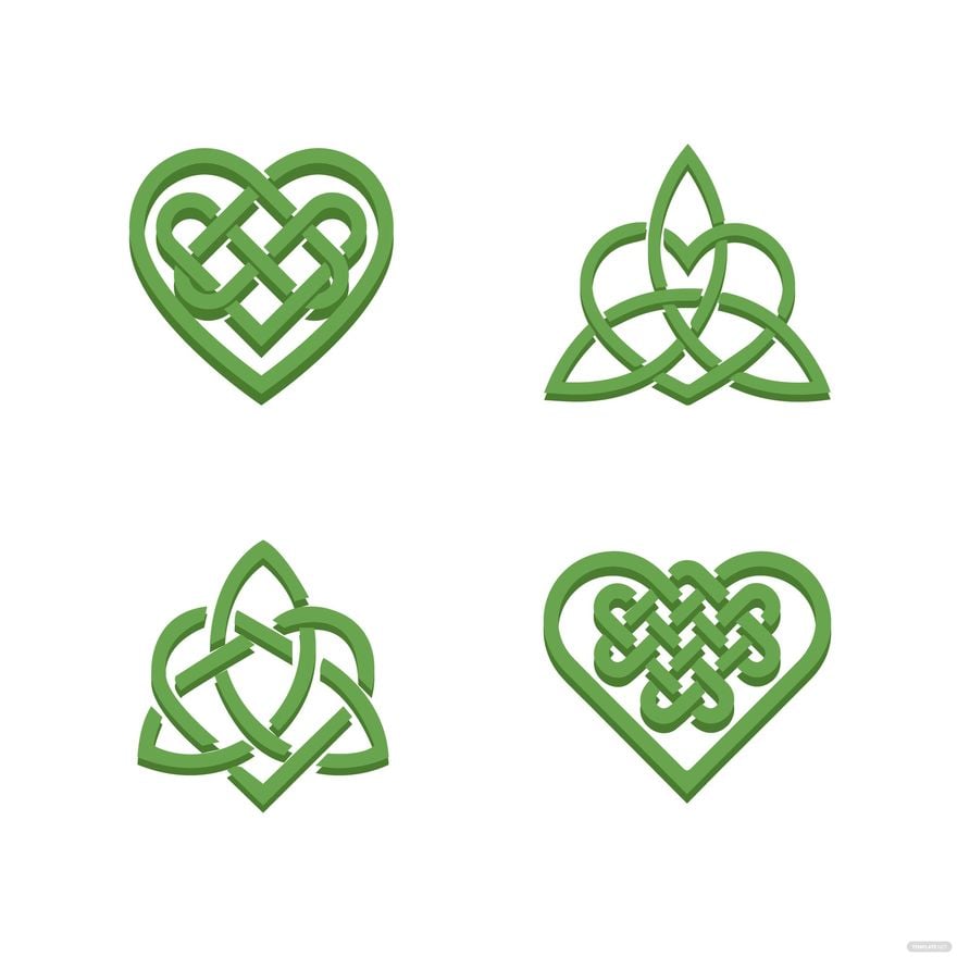 Celtic Heart Knot Vector in Illustrator, EPS, SVG, JPG, PNG
