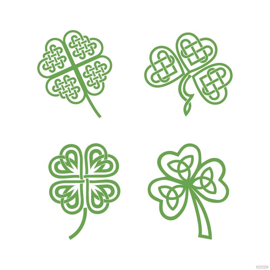 Celtic Leaf Vector in Illustrator, EPS, SVG, JPG, PNG