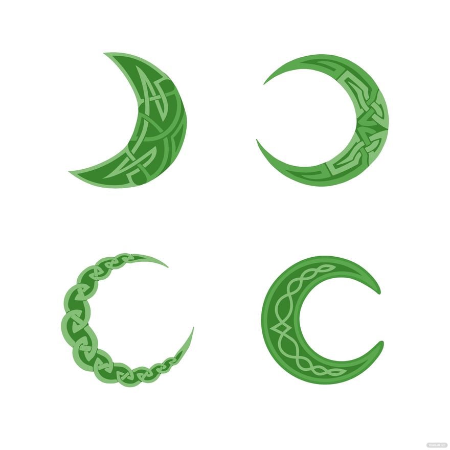 Free Celtic Moon Vector - Download in Illustrator, EPS, SVG, JPG