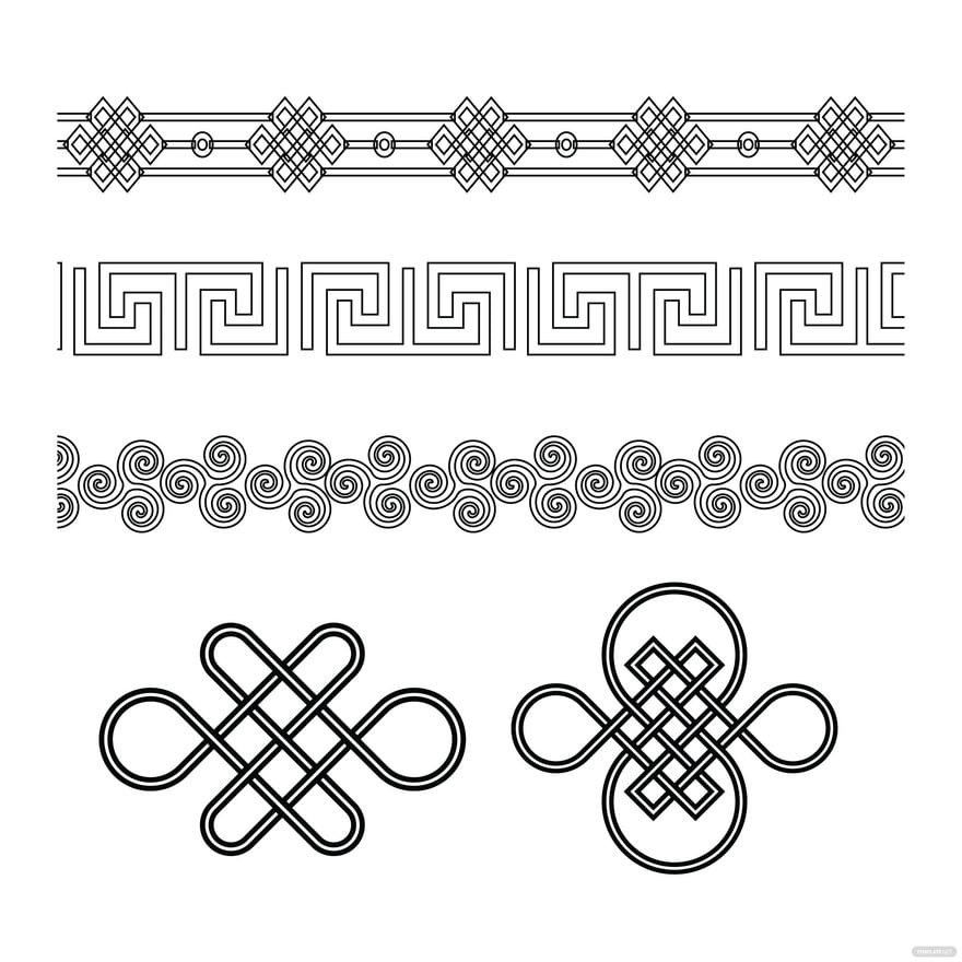 Celtic Band Outline Vector in Illustrator, EPS, SVG, JPG, PNG