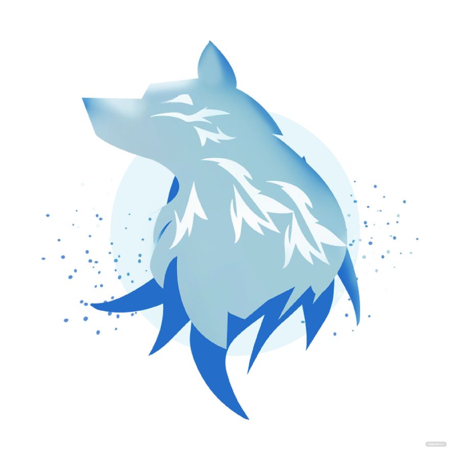 Free Polar Wolf Vector