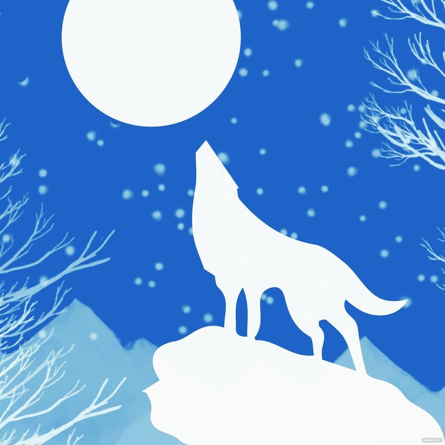 Free Snow Wolf Vector