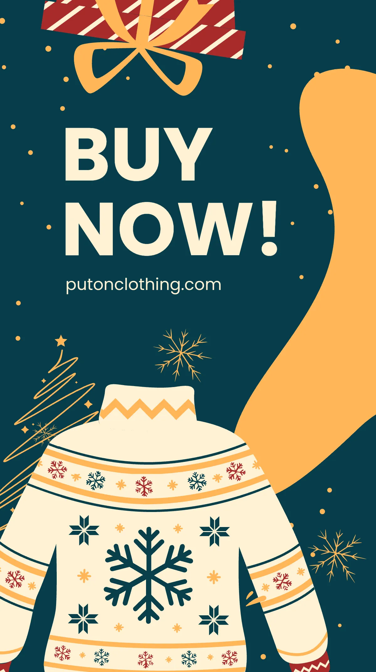 Free Christmas Clothes Sale Instagram Story Template to Edit Online