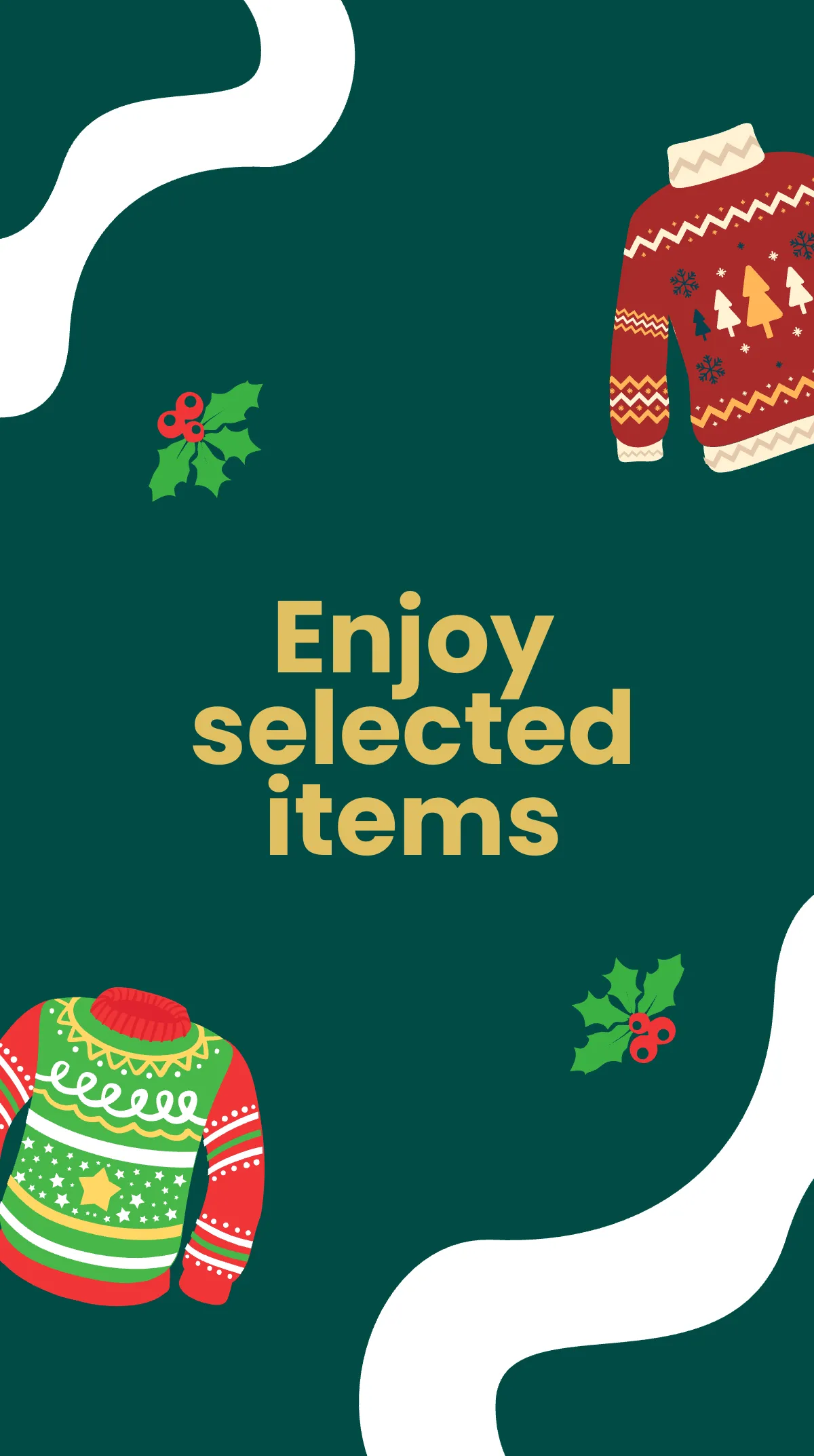 Free Christmas Gift Sale Instagram Story Template to Edit Online