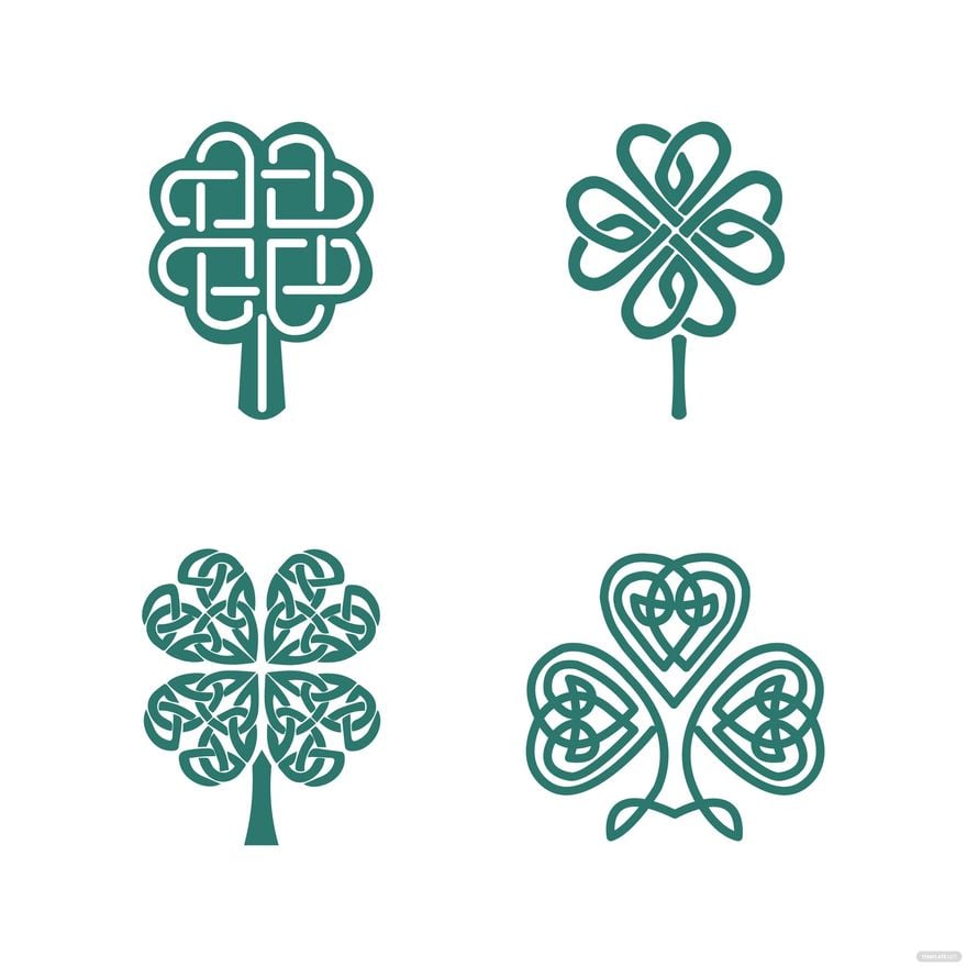 Celtic Shamrock Vector in Illustrator, EPS, SVG, JPG, PNG