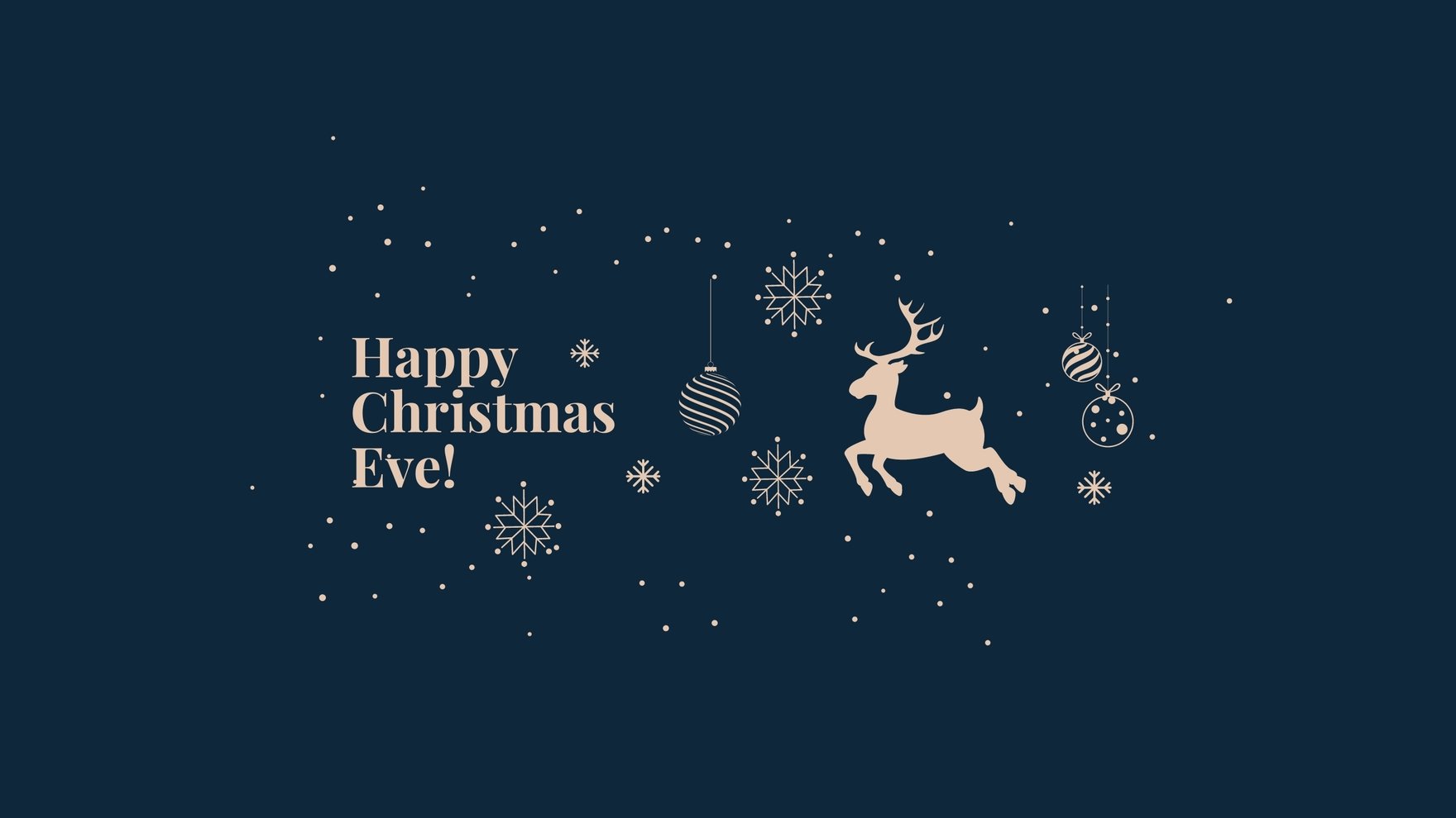 Free Christmas Eve YouTube Banner Template