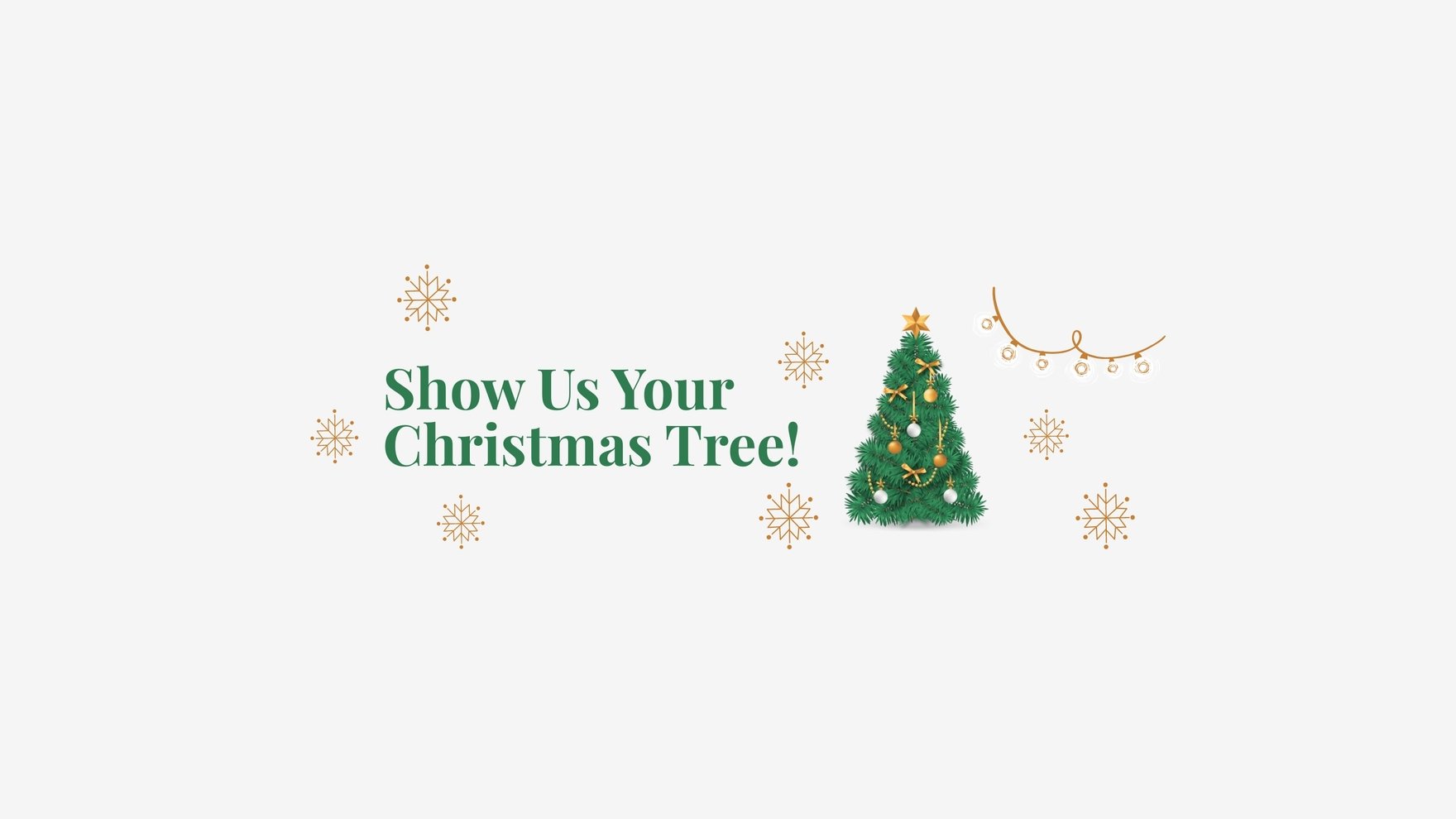 Christmas Tree Youtube Banner Template