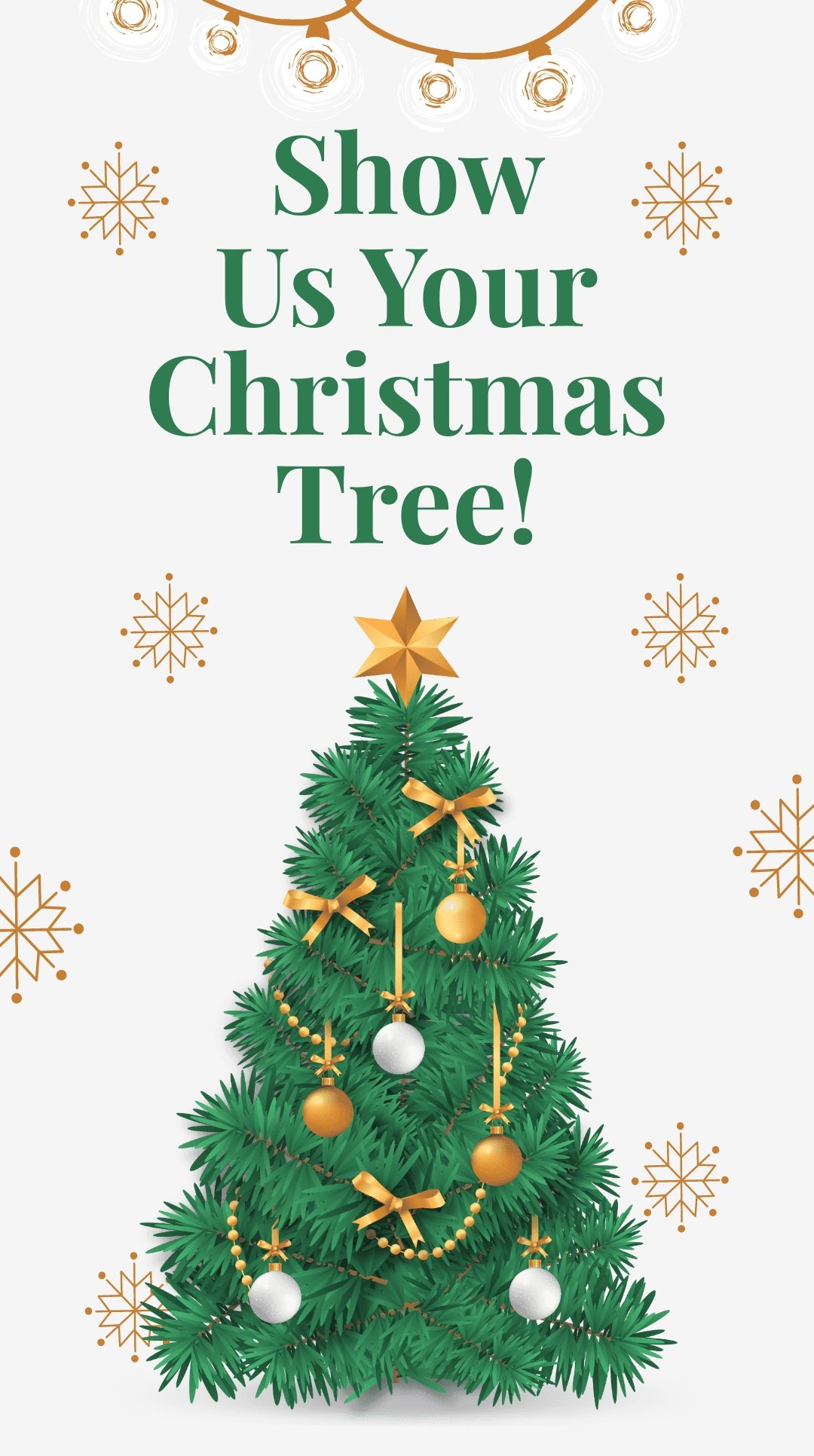Christmas Tree Whatsapp Post Template