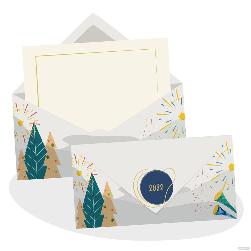 Free New Year Envelope Vector