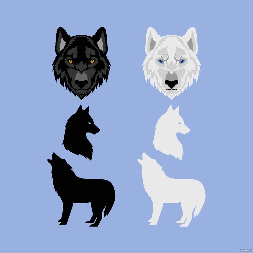 Free Black and White Wolf Vector - EPS, Illustrator, JPG, PNG, SVG ...
