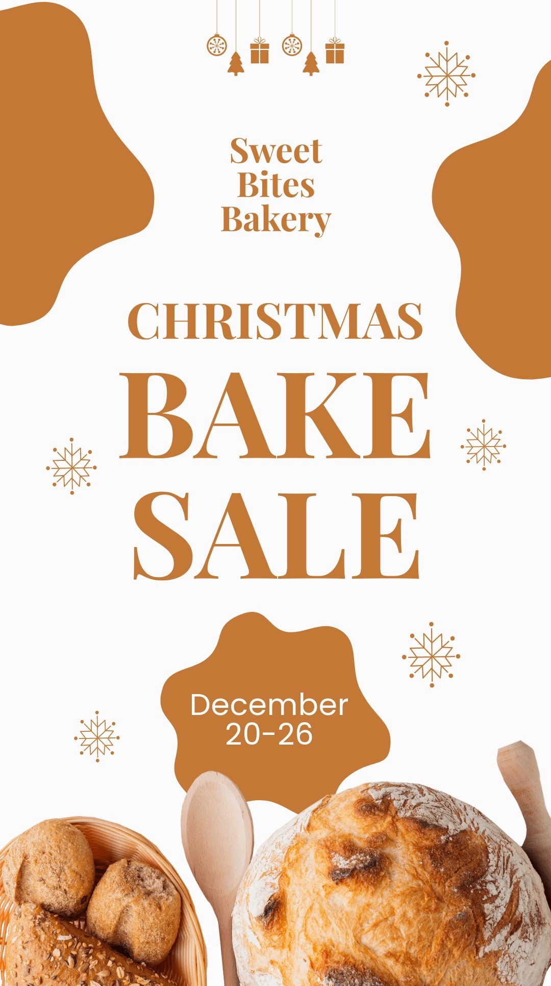 Christmas Bake Sale Whatsapp Post Template