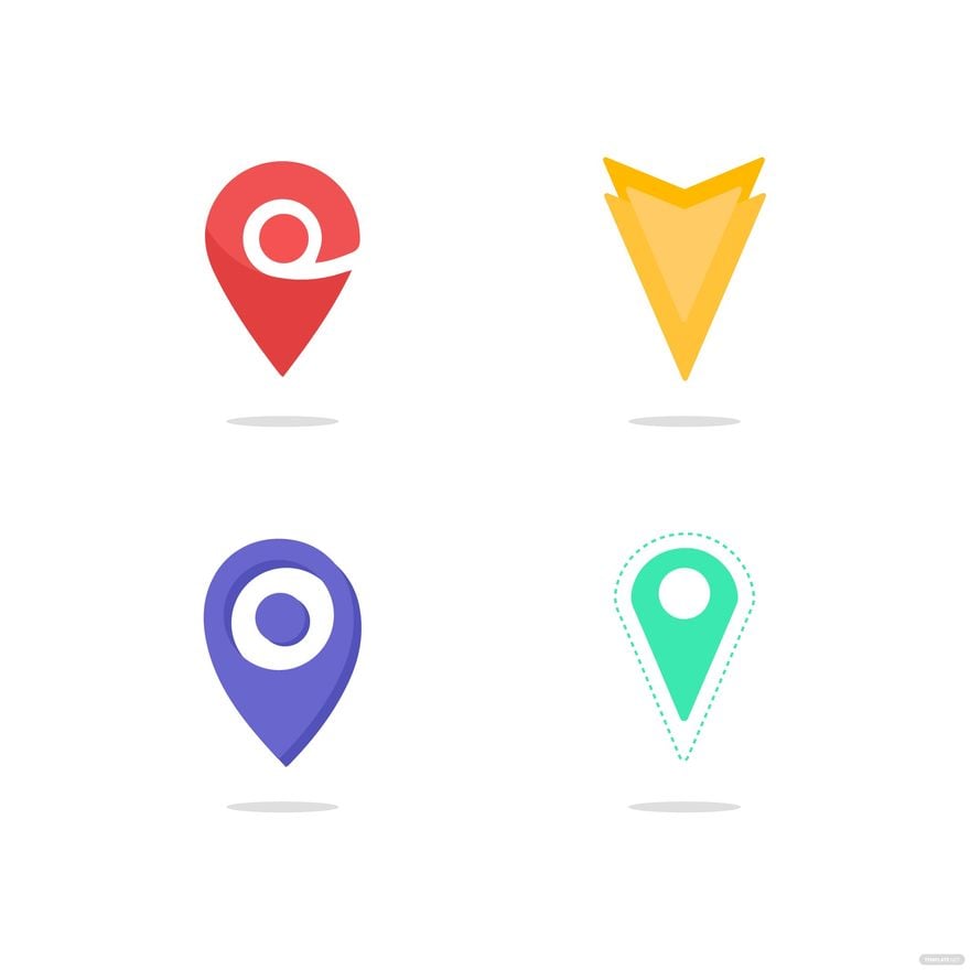 Free Map Location Symbol Vector in Illustrator, EPS, SVG, JPG, PNG
