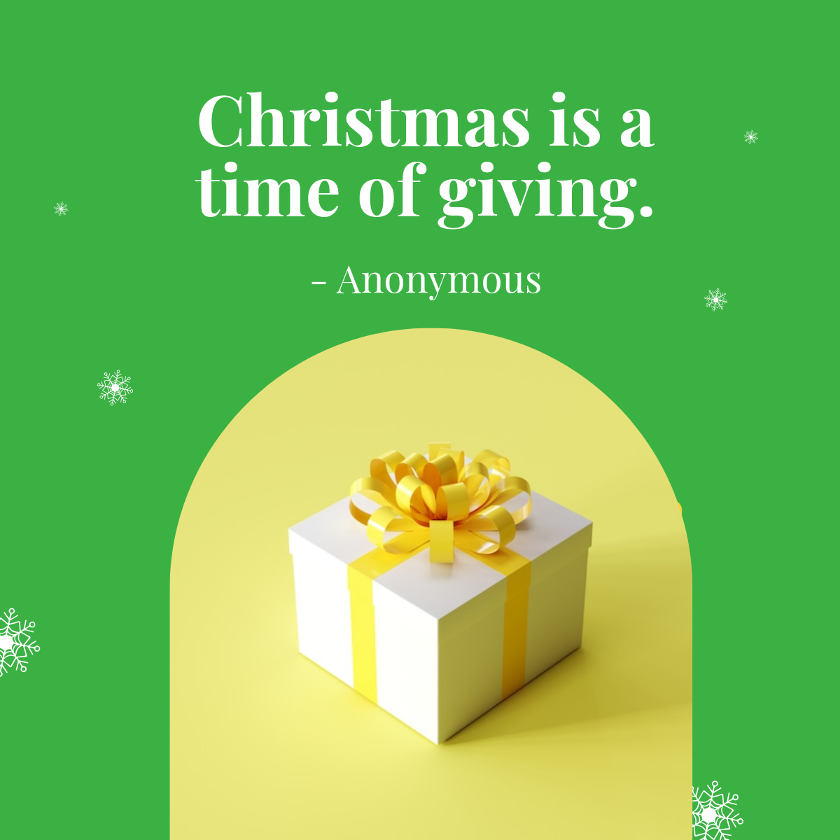 Free Christmas Quote Linkedin Post Template