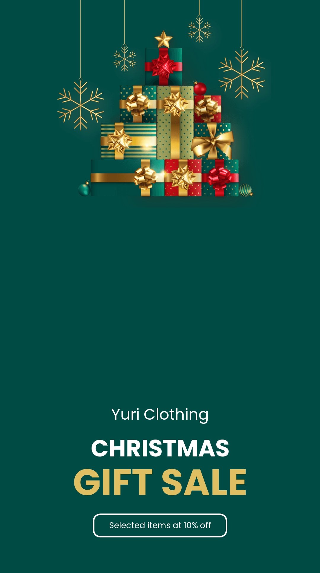 Christmas Gift Sale Snapchat Geofilter Template