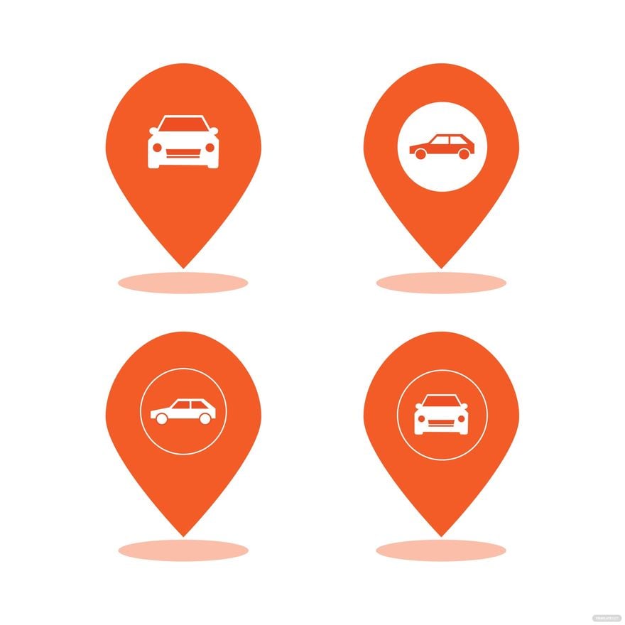 Free Car Location Vector in Illustrator, EPS, SVG, JPG, PNG