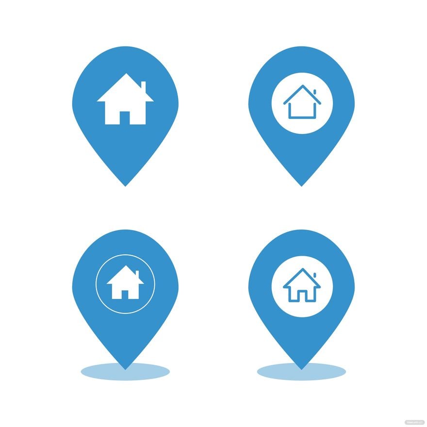 Free Home Location Vector