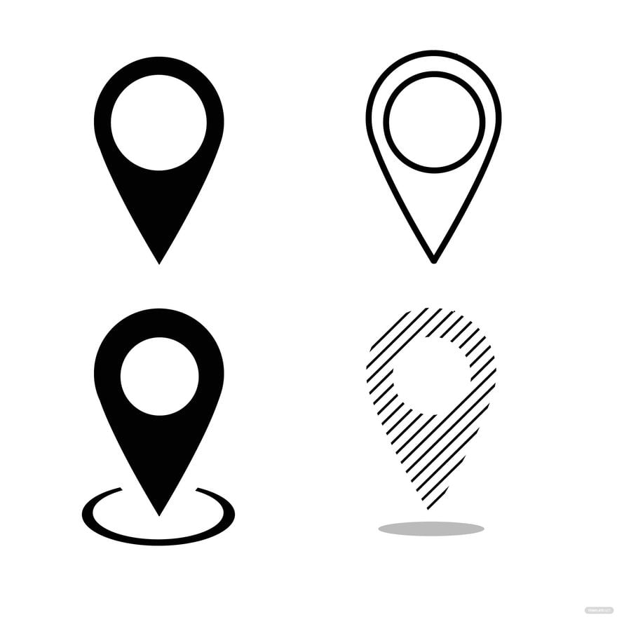 Free Drop Location Vector in Illustrator, EPS, SVG, JPG, PNG