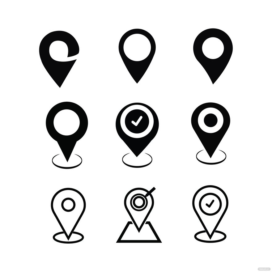 Free Location Symbol Vector EPS, Illustrator, JPG, PNG, SVG