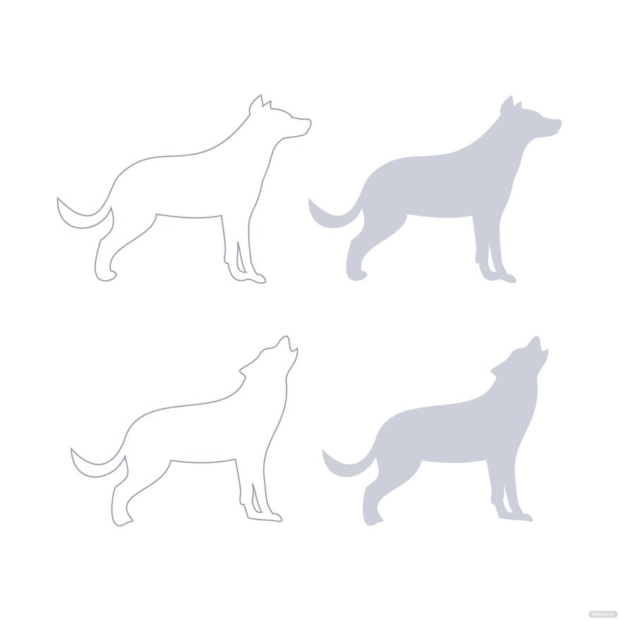 Free Transparent Wolf Vector