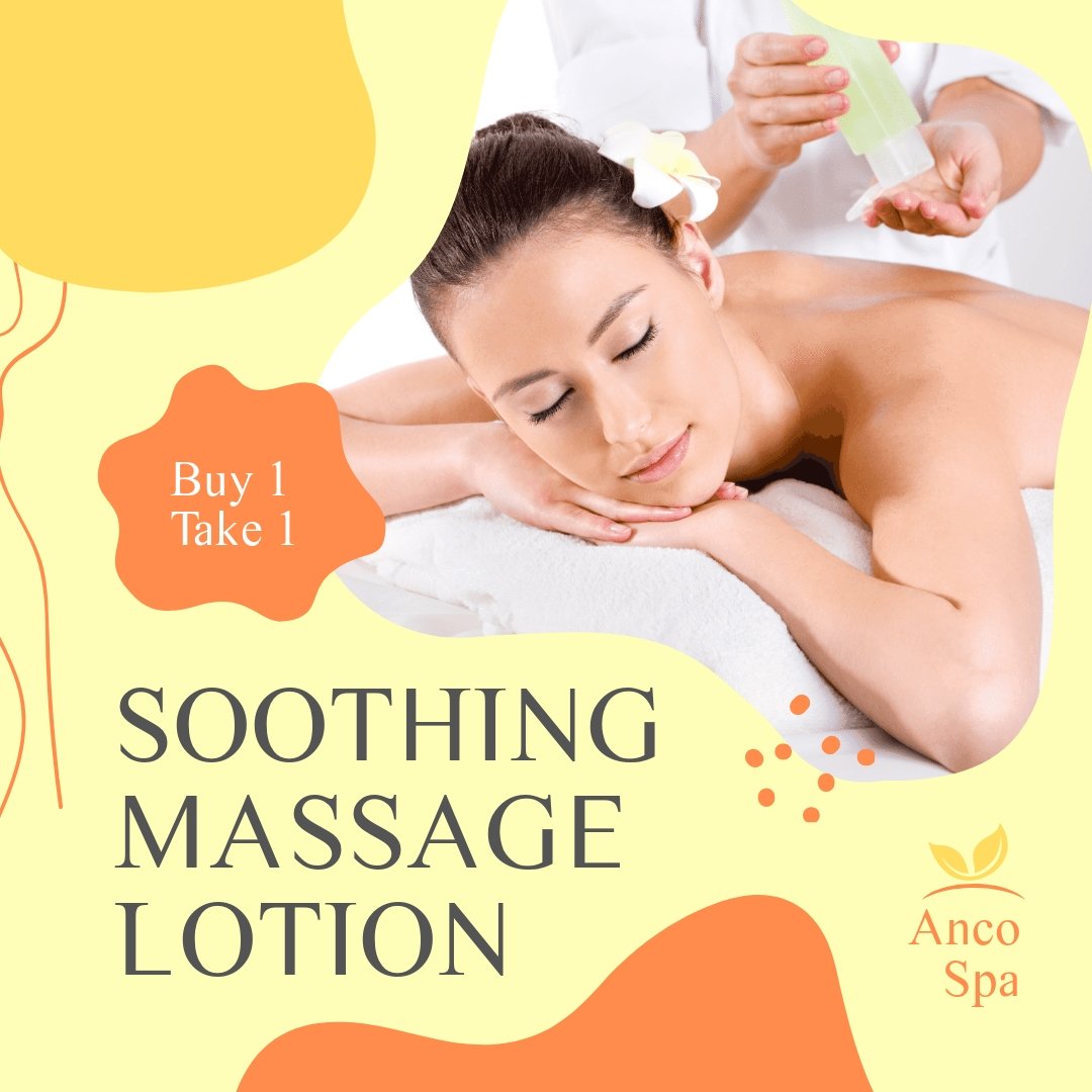 Massage Products Ad Post, Instagram, Facebook