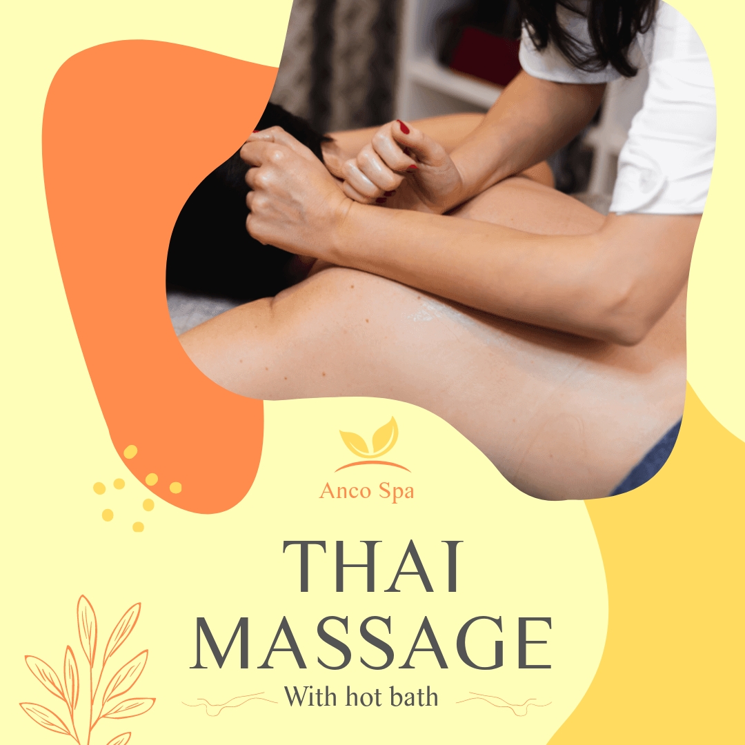 Thai Massage Ad Post, Instagram, Facebook Template