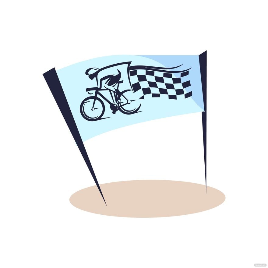 Free Cycling Race Flag Vector