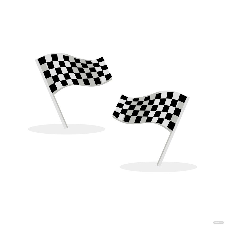 Modern Racing Flag Vector in Illustrator, EPS, SVG, JPG, PNG