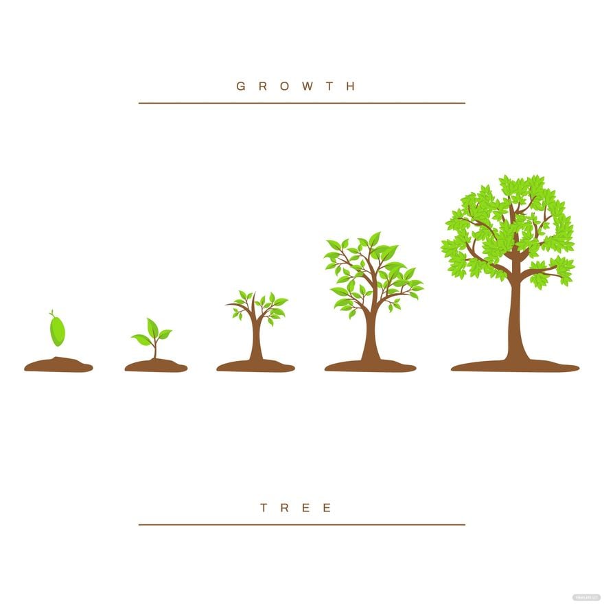 Growth Tree Vector
