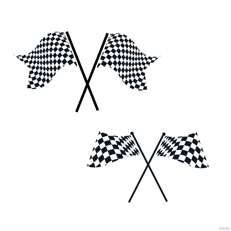 Race Track Flag Vector in Illustrator, EPS, SVG, JPG, PNG
