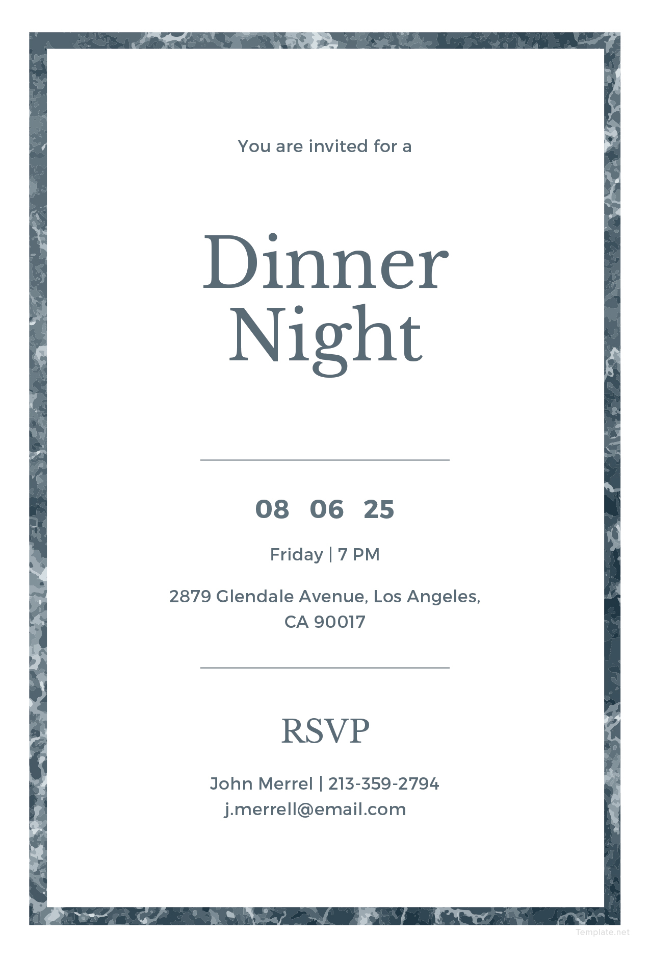 Free Printable Dinner Invitations - Great Professionally Designed Templates