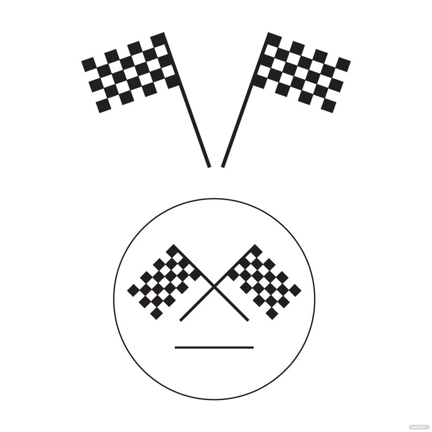 Racing Flag Icon Vector