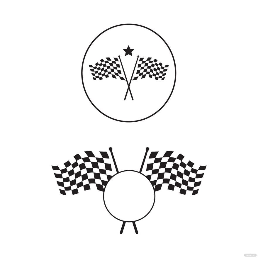 Racing Flag Logo Vector in Illustrator, EPS, SVG, JPG, PNG