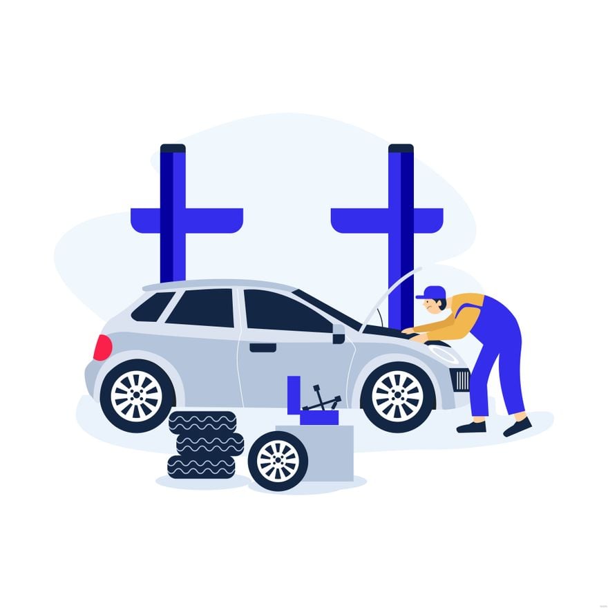 Car Mechanic Illustration