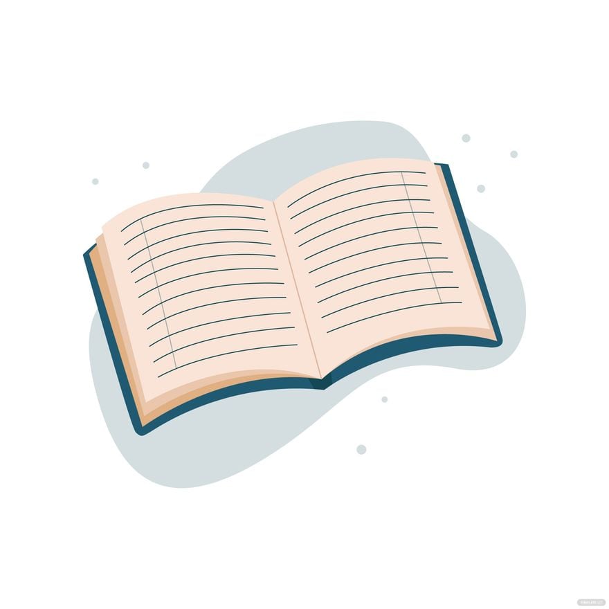 Free Ruled Book Vector