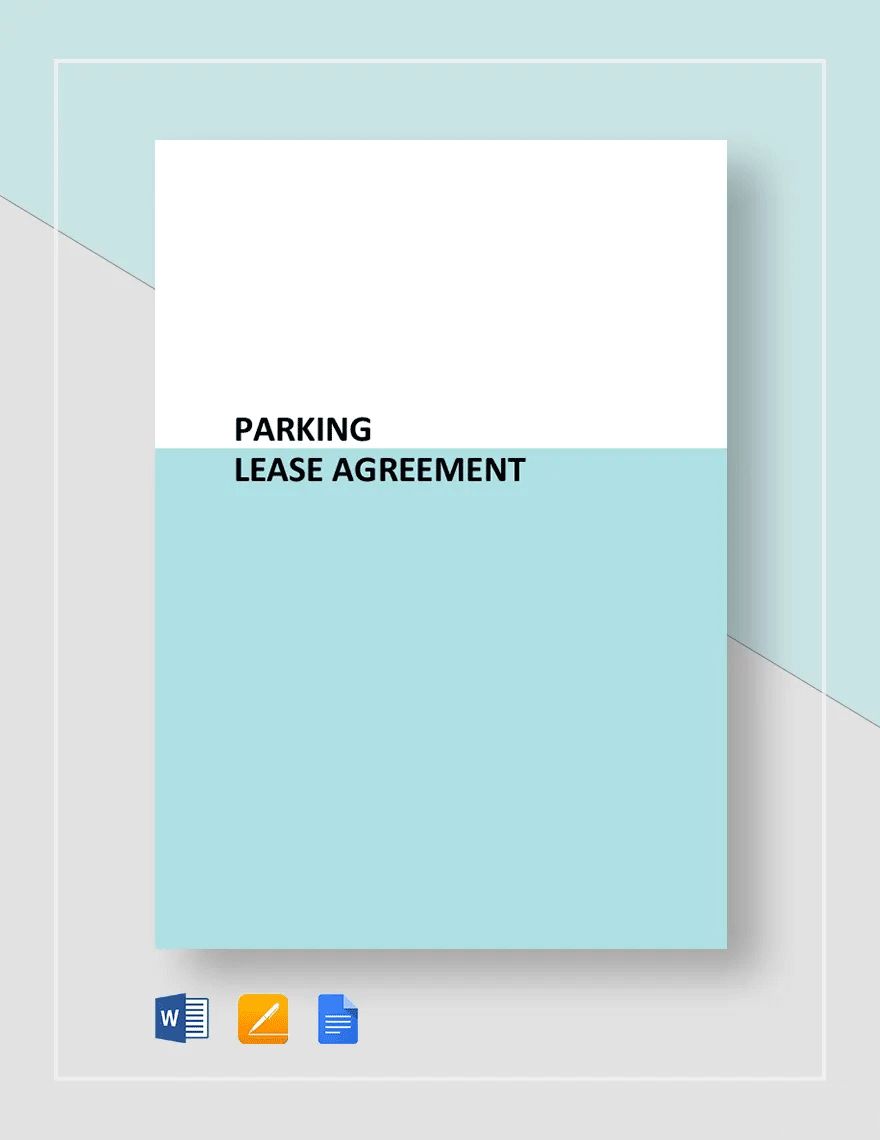 Parking Lease Agreement Template