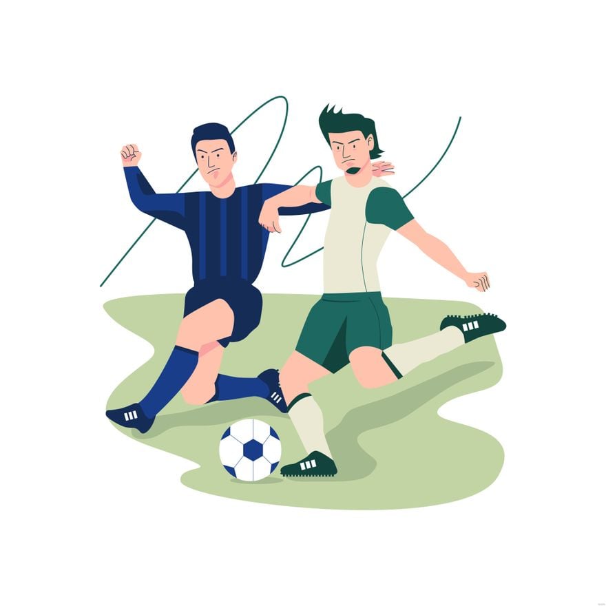 Football Illustration in Illustrator, EPS, SVG, JPG, PNG