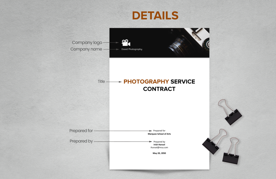  Photography Contract Template