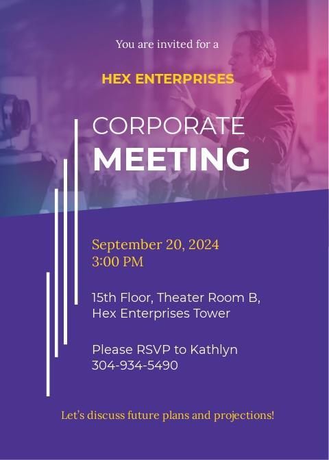 FREE Business Meeting Invitation Letter Template - Word | Google Docs