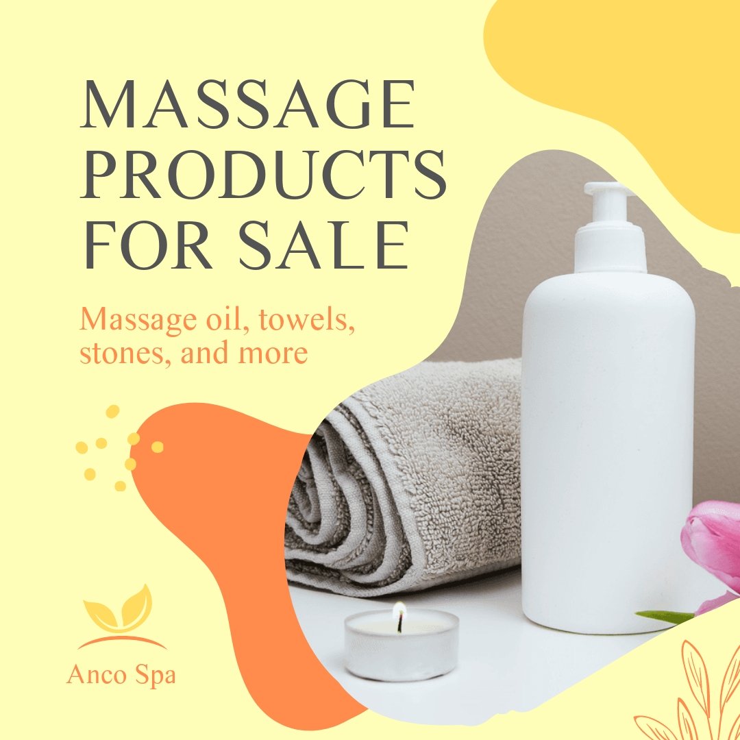 Free Massage Products Offer Post, Facebook, Instagram Template