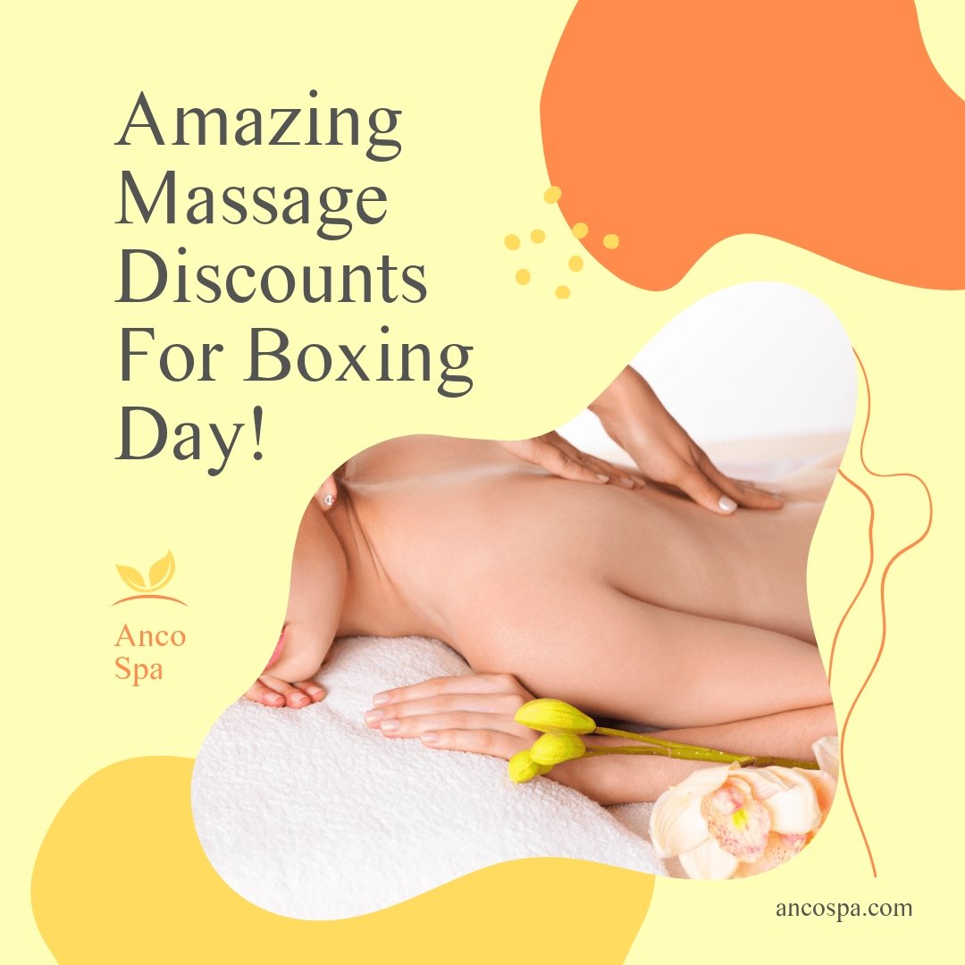 Boxing Day Massage Sale Post, Facebook, Instagram