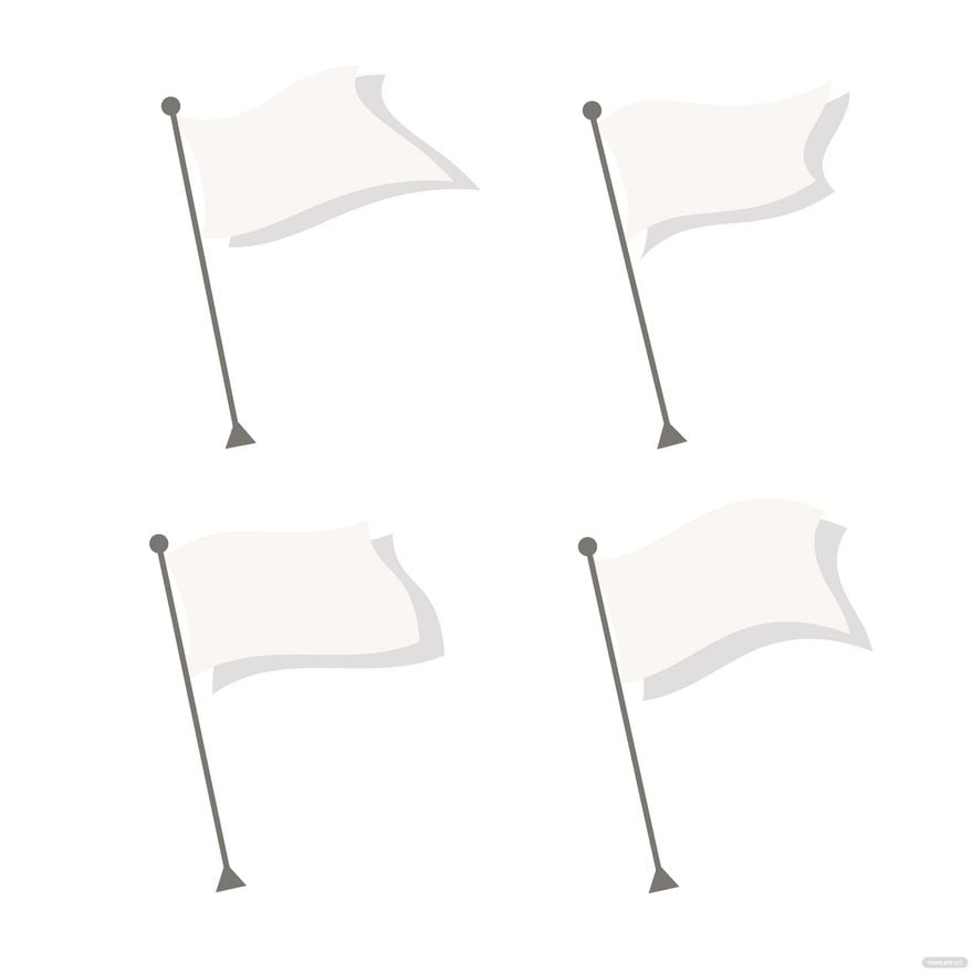 Free Blank Waving Flag Vector