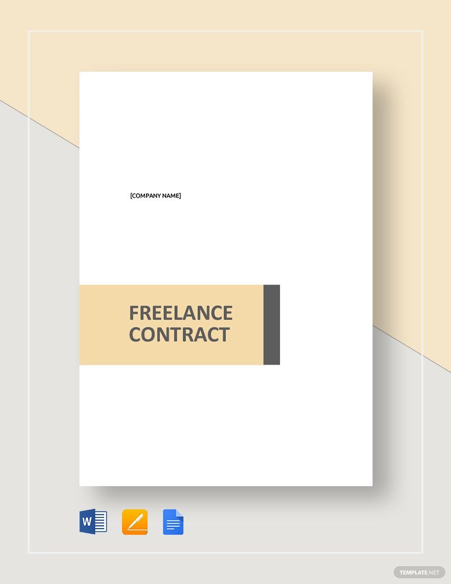 Free Professional Freelance Contract Template Google Docs, Word