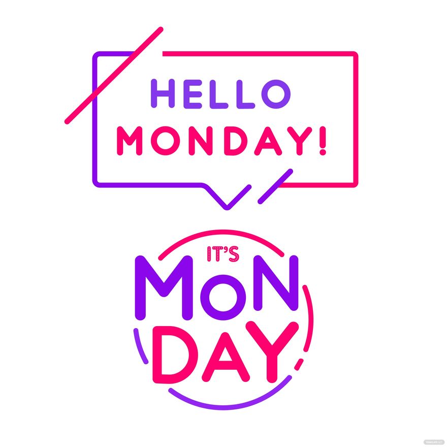 Free Monday Sign Vector