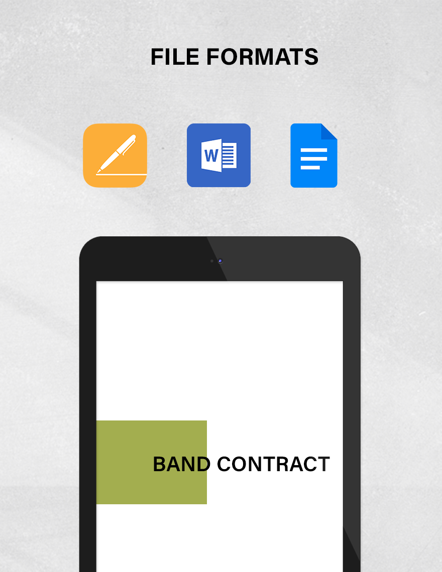 Band Contract Template
