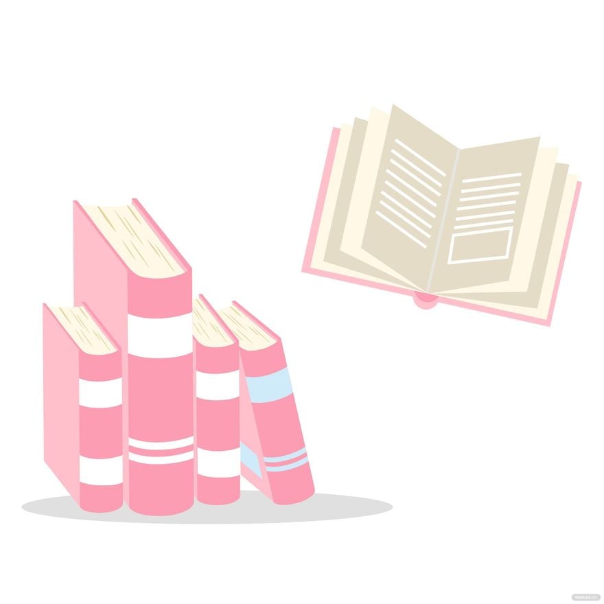Free Pink Book Vector