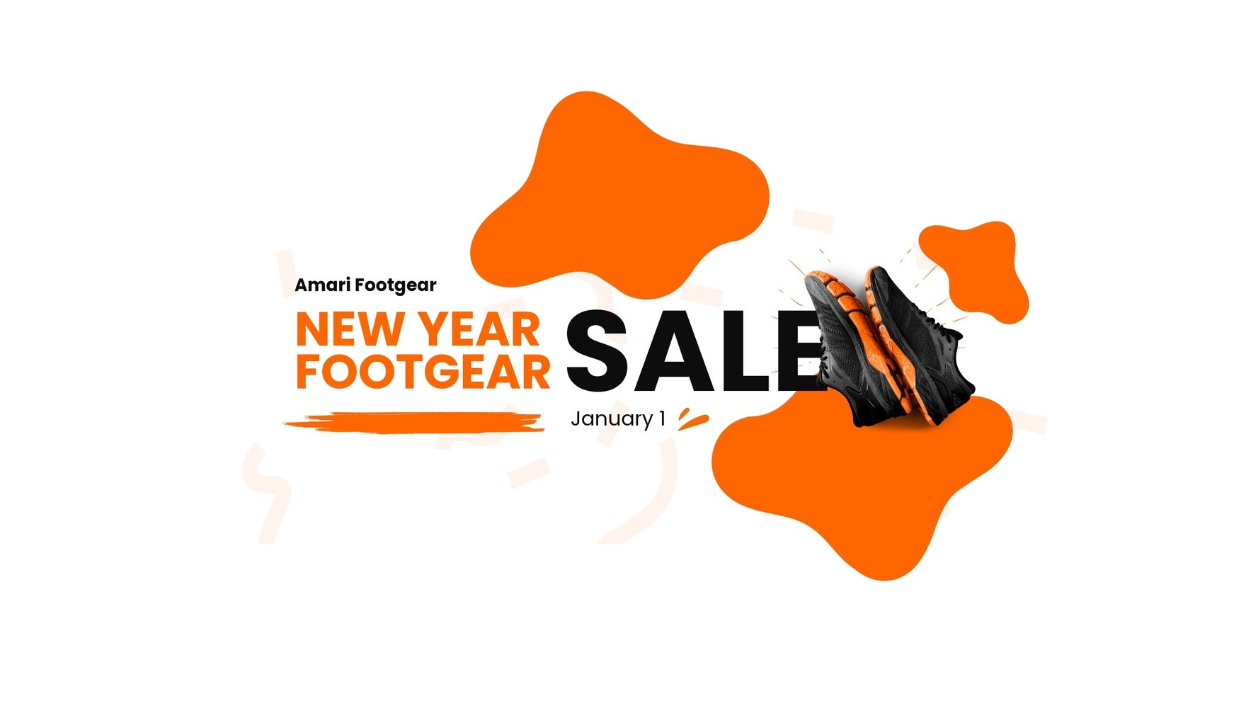New Year Product Sale Promotion Youtube Banner Template