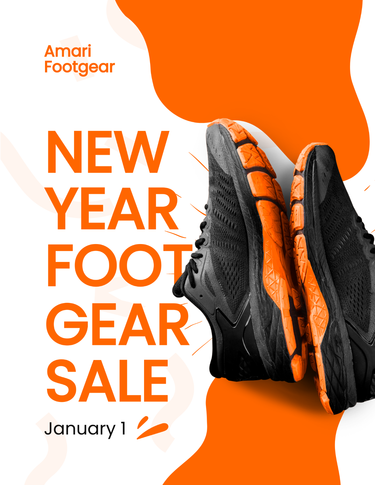 New Year Product Sale Promotion Flyer Template